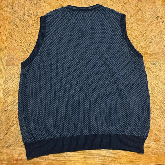 Vintage 1990s Lee Sport Dallas Cowboys Sweater Vest V-Neck Navy Blue Size XL - Picture 2 of 6